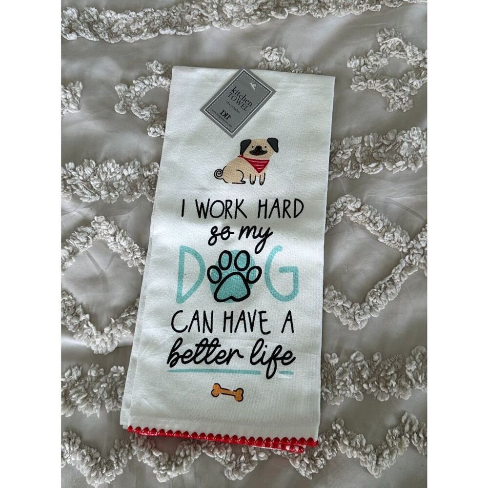 NWT Dog Tea Towel